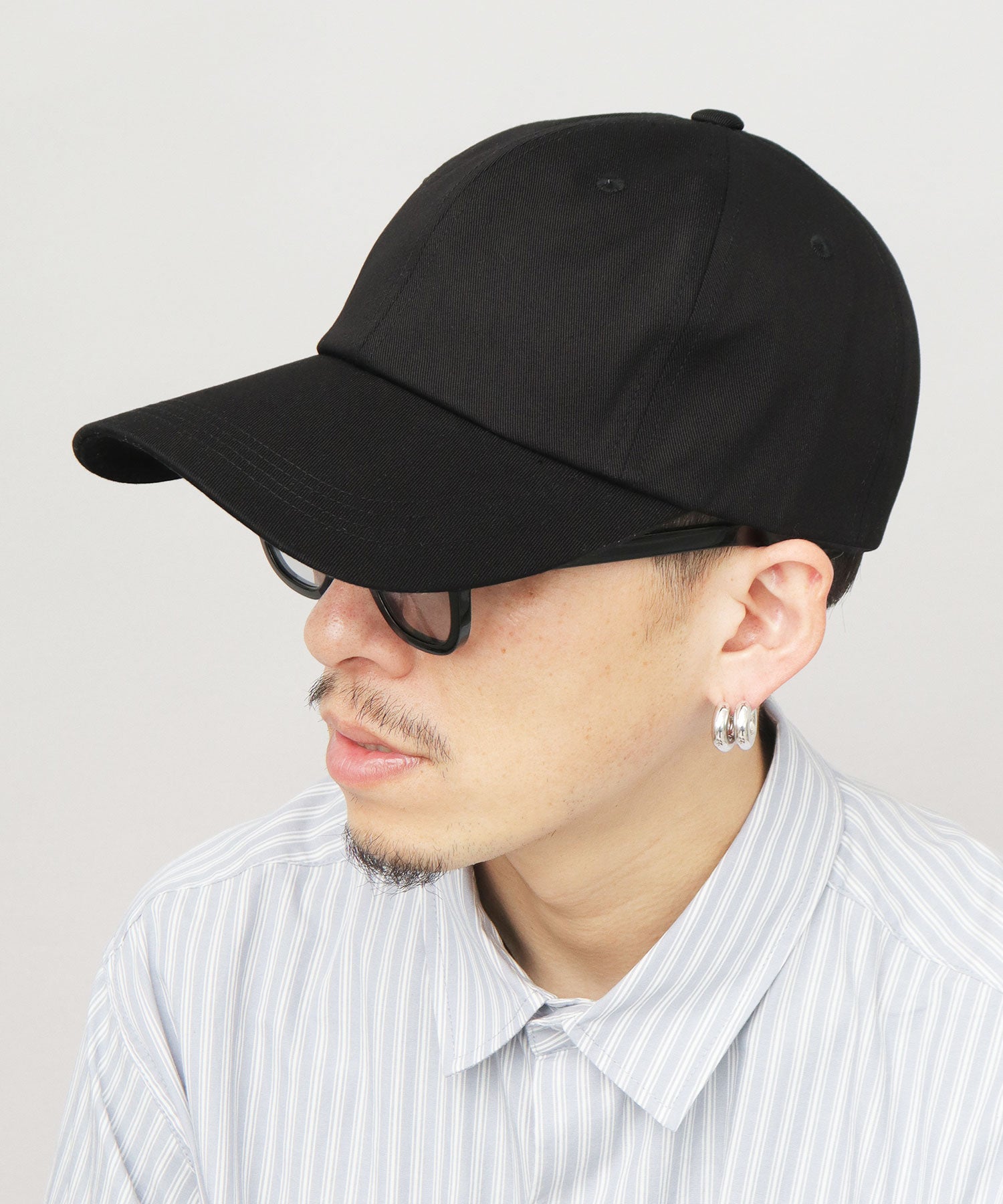 エーエムエスセレクト A.M.S.select ロングビル コットンキャップ つば長 深め （ダークネイビー） ダークネイビー