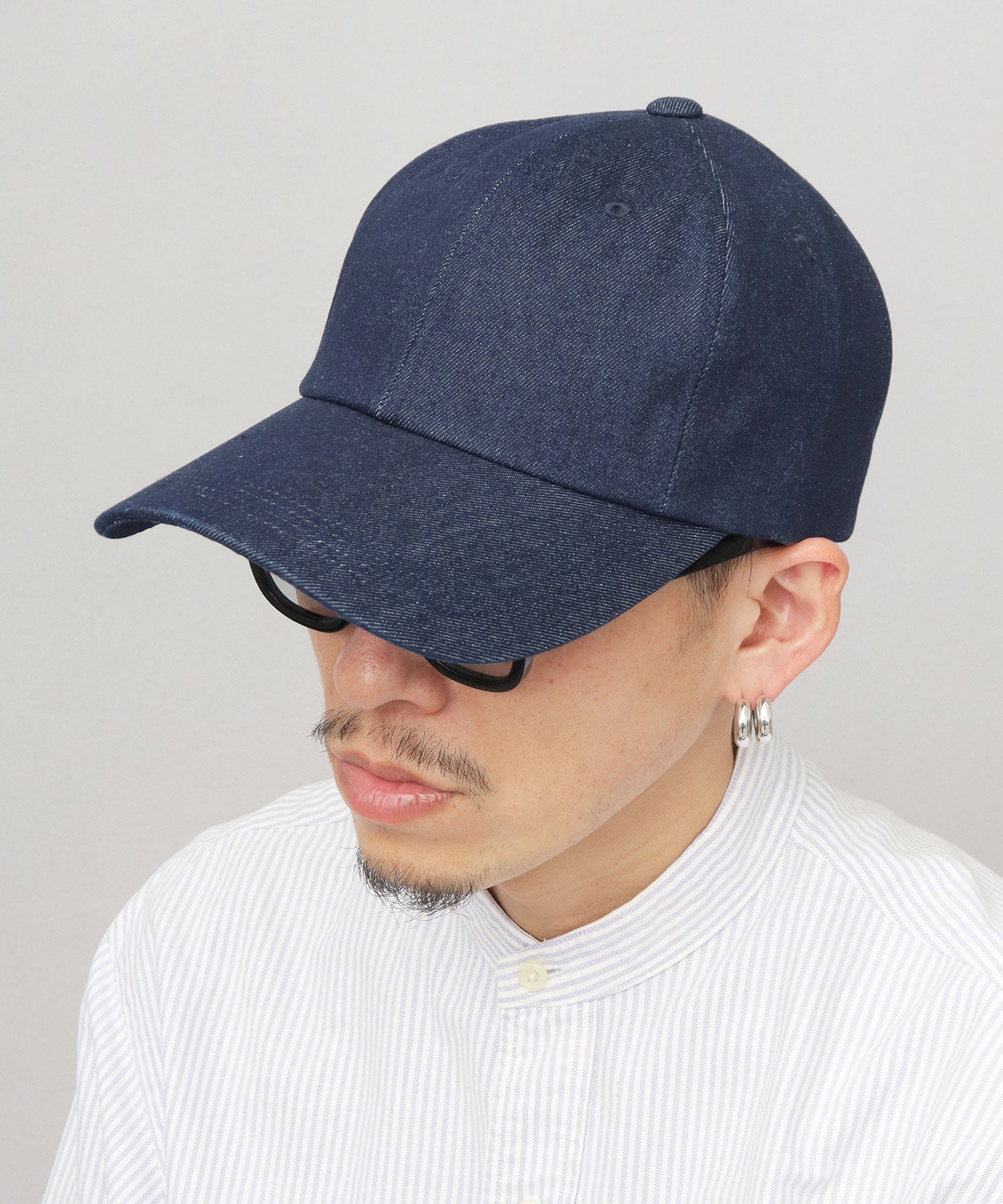 エーエムエスセレクト A.M.S.select ロングビル コットンキャップ つば長 深め （ダークネイビー） ダークネイビー