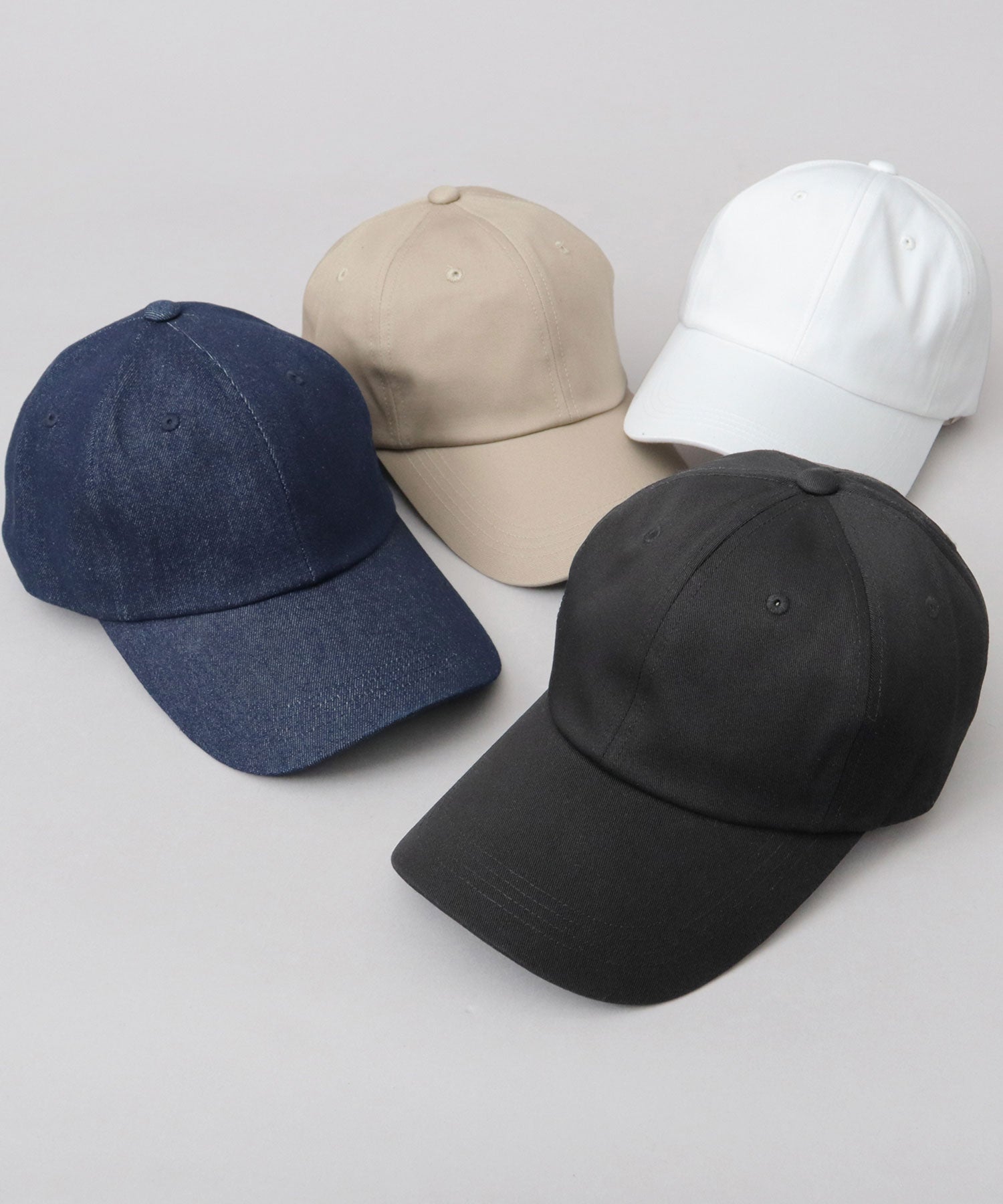 エーエムエスセレクト A.M.S.select ロングビル コットンキャップ つば長 深め （ダークネイビー） ダークネイビー
