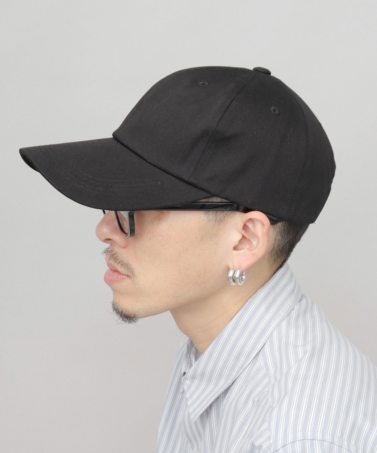 エーエムエスセレクト A.M.S.select ロングビル コットンキャップ つば長 深め （ダークネイビー） ダークネイビー