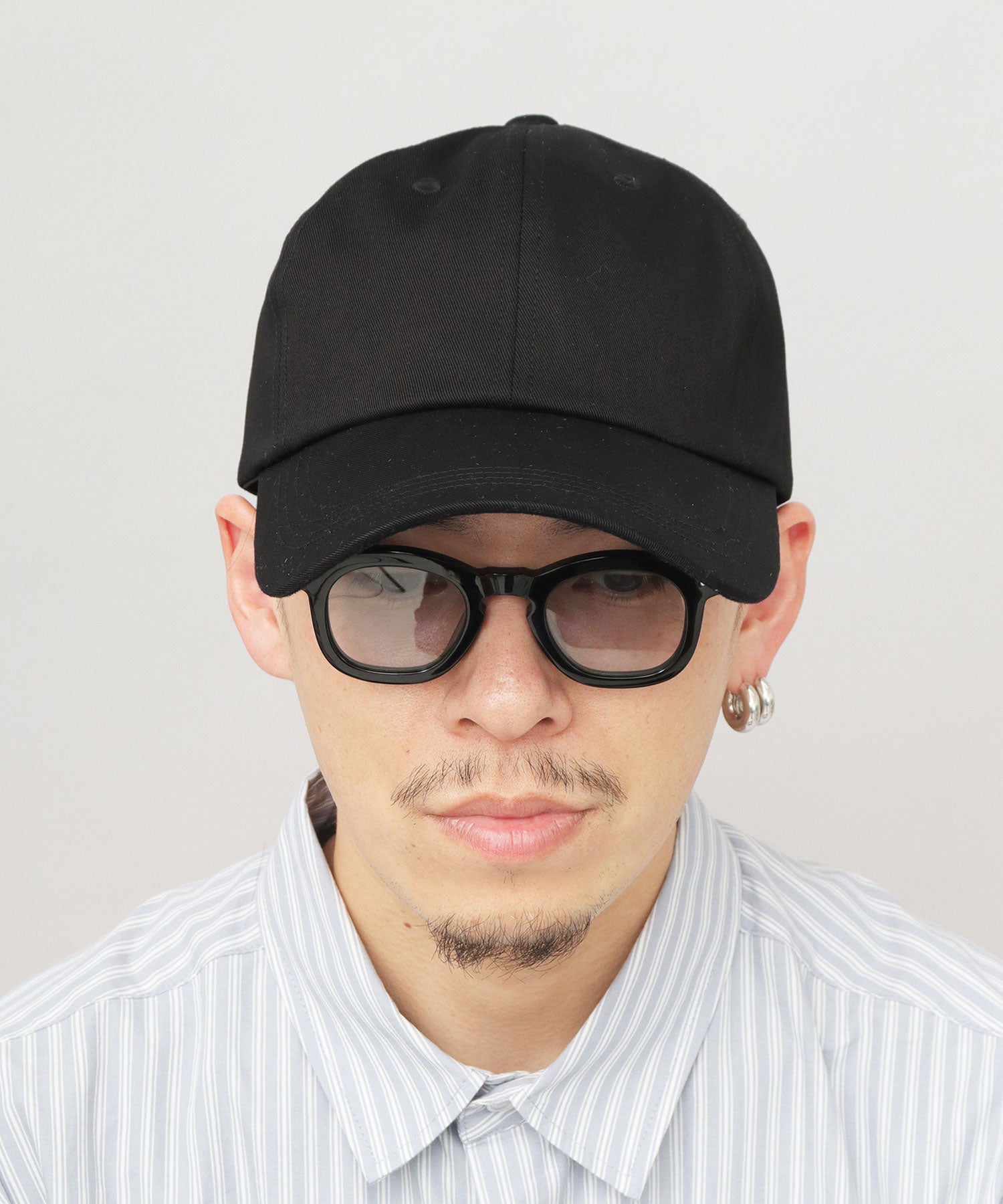 エーエムエスセレクト A.M.S.select ロングビル コットンキャップ つば長 深め （ダークネイビー） ダークネイビー