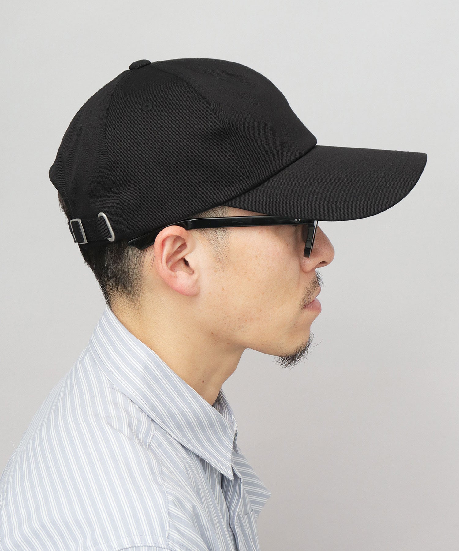エーエムエスセレクト A.M.S.select ロングビル コットンキャップ つば長 深め （ダークネイビー） ダークネイビー