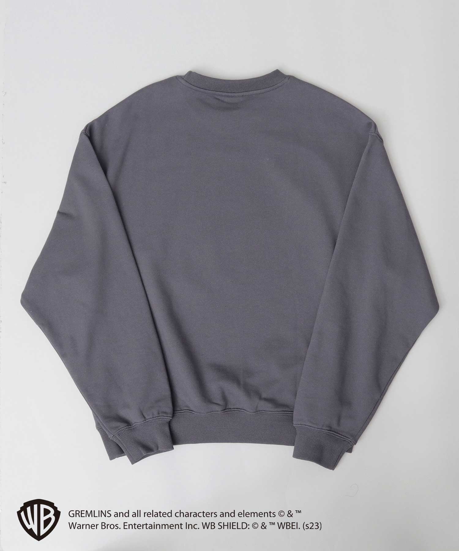 エーエムエスセレクト A.M.S.select GREMRINS グレムリン バンドTシャツ風 ギズモ 裏パイル スウェット トレーナー （スミクロ） スミクロ
