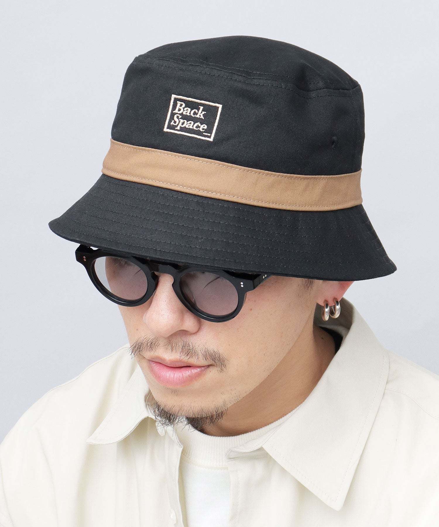 A.M.S.select Bucket Hat Hat for Men and Women Cotton Simple Embroidery