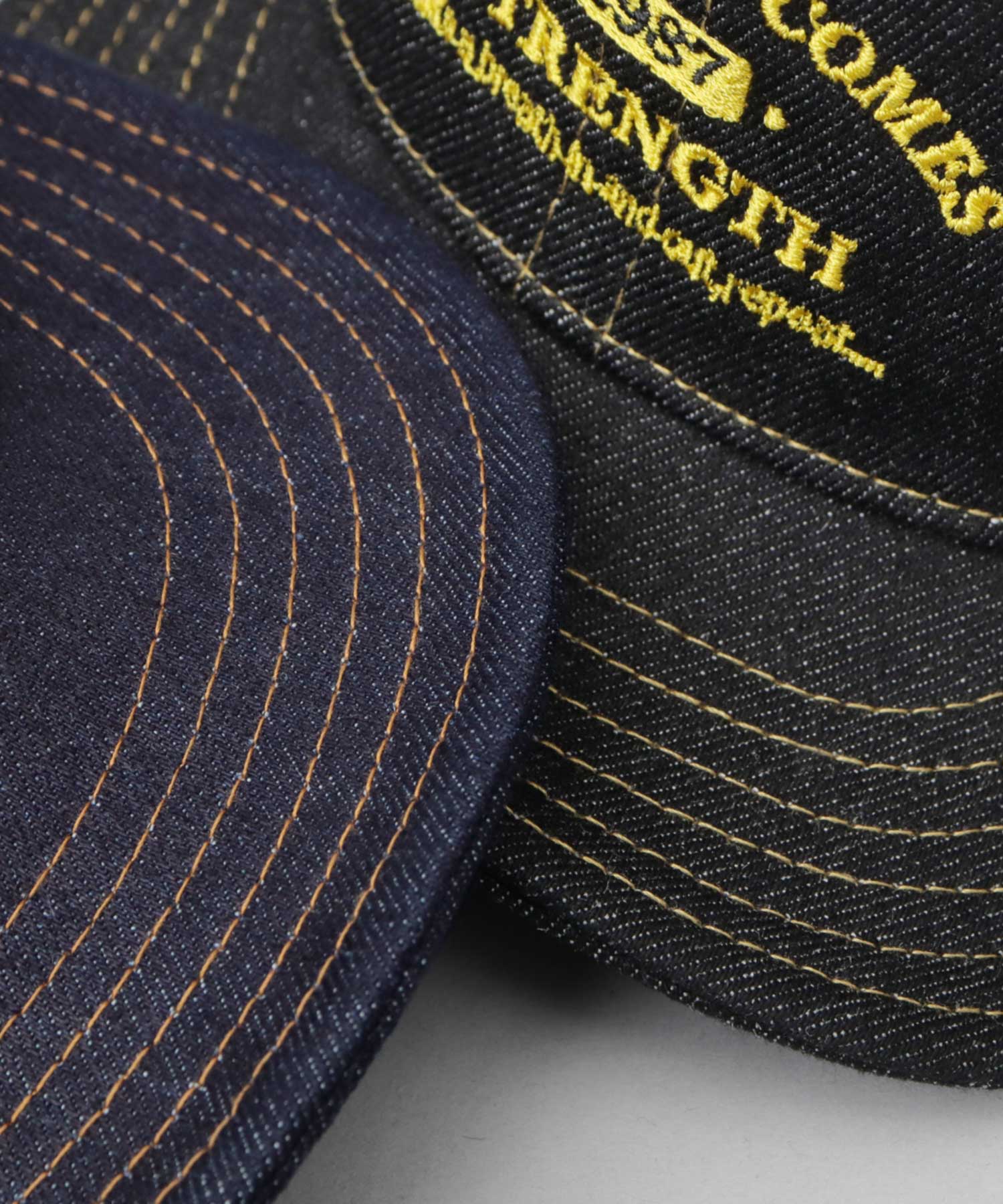 A.M.S.select Cap Men's Empire Cap Denim Short Brim Hat Plain