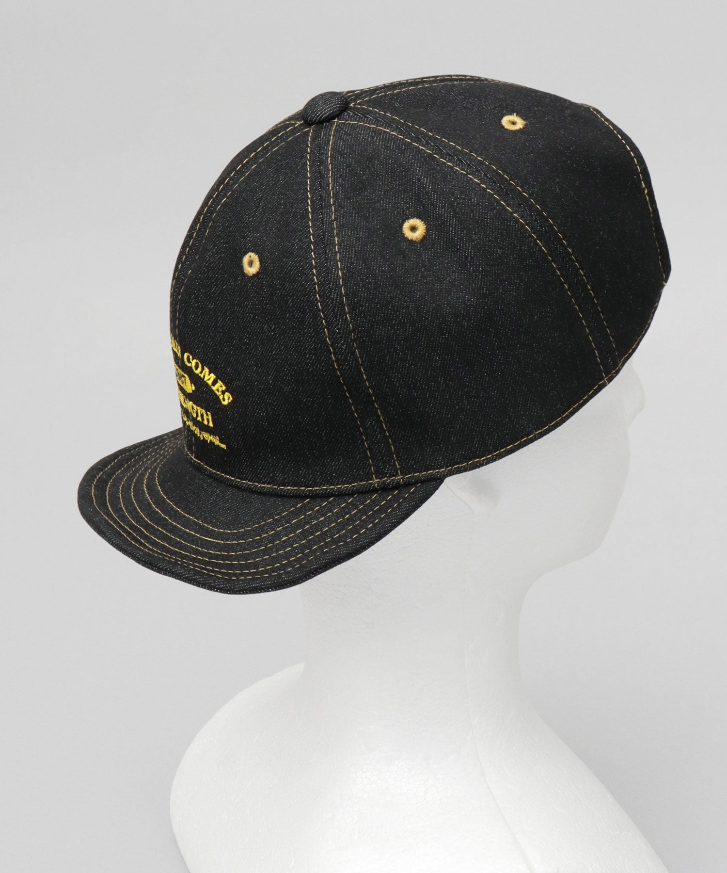 A.M.S.select Cap Men's Empire Cap Denim Short Brim Hat Plain