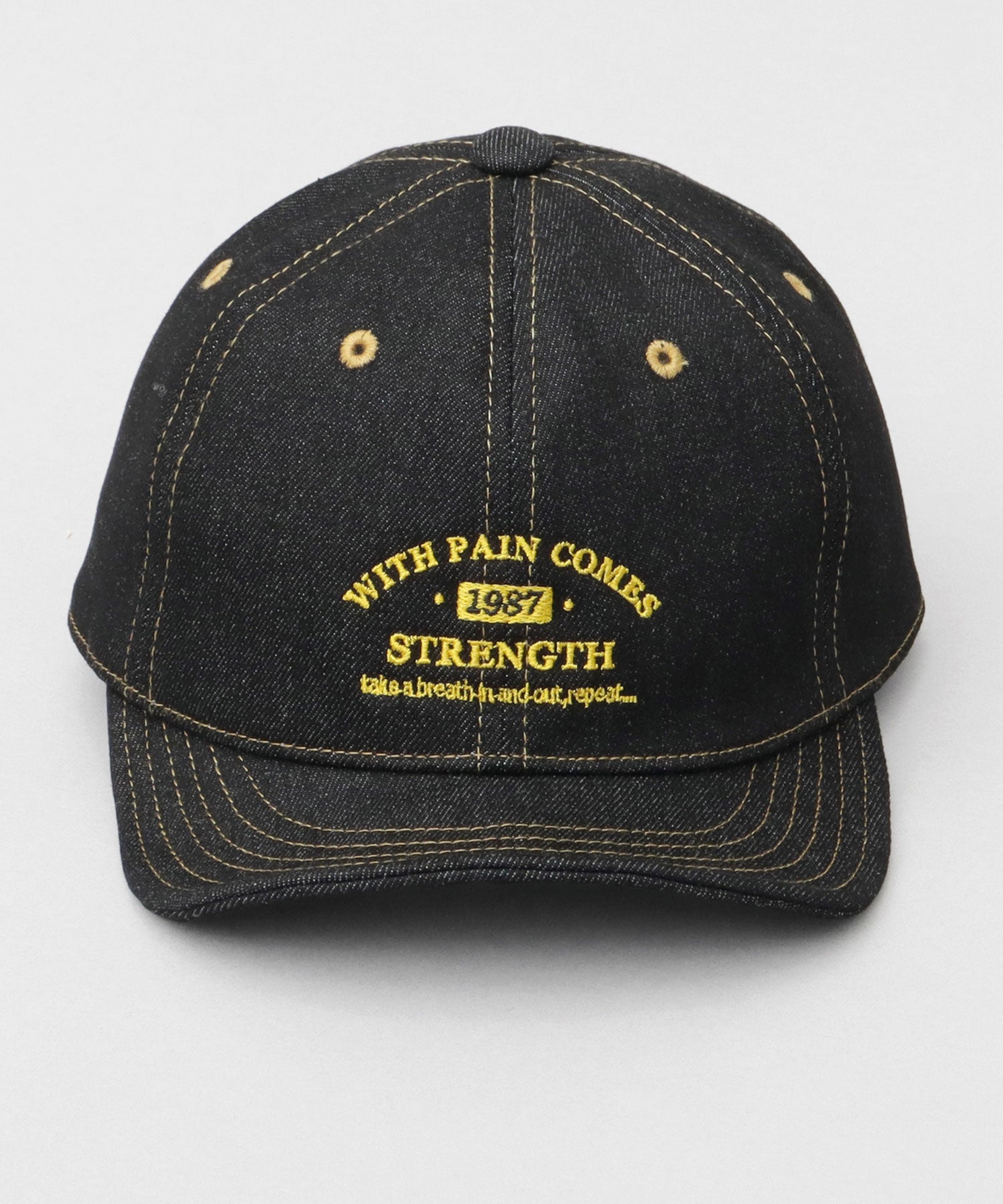 A.M.S.select Cap Men's Empire Cap Denim Short Brim Hat Plain
