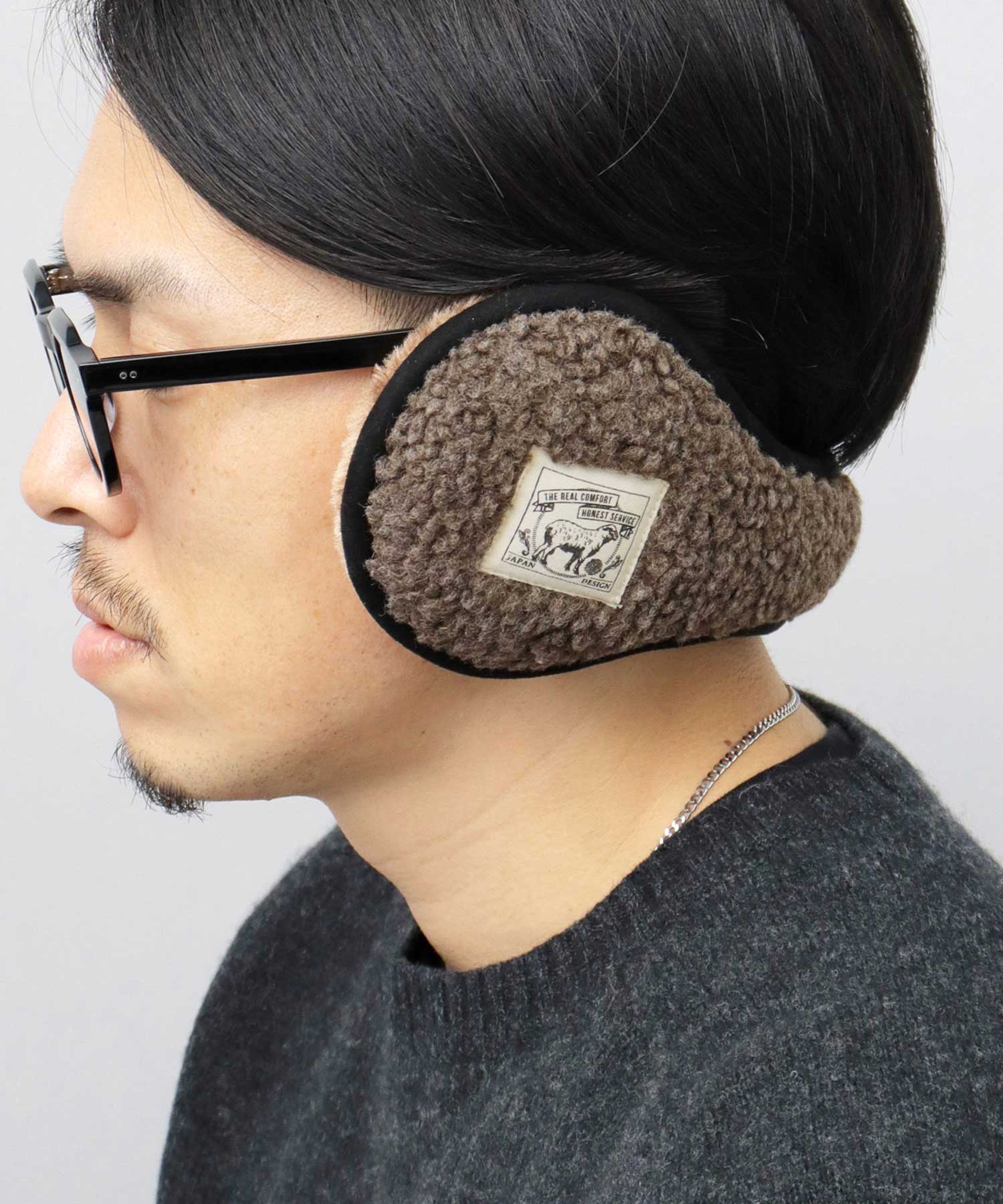 A.M.S.select fluffy boa earmuffs ear warmers cold protection commuting school