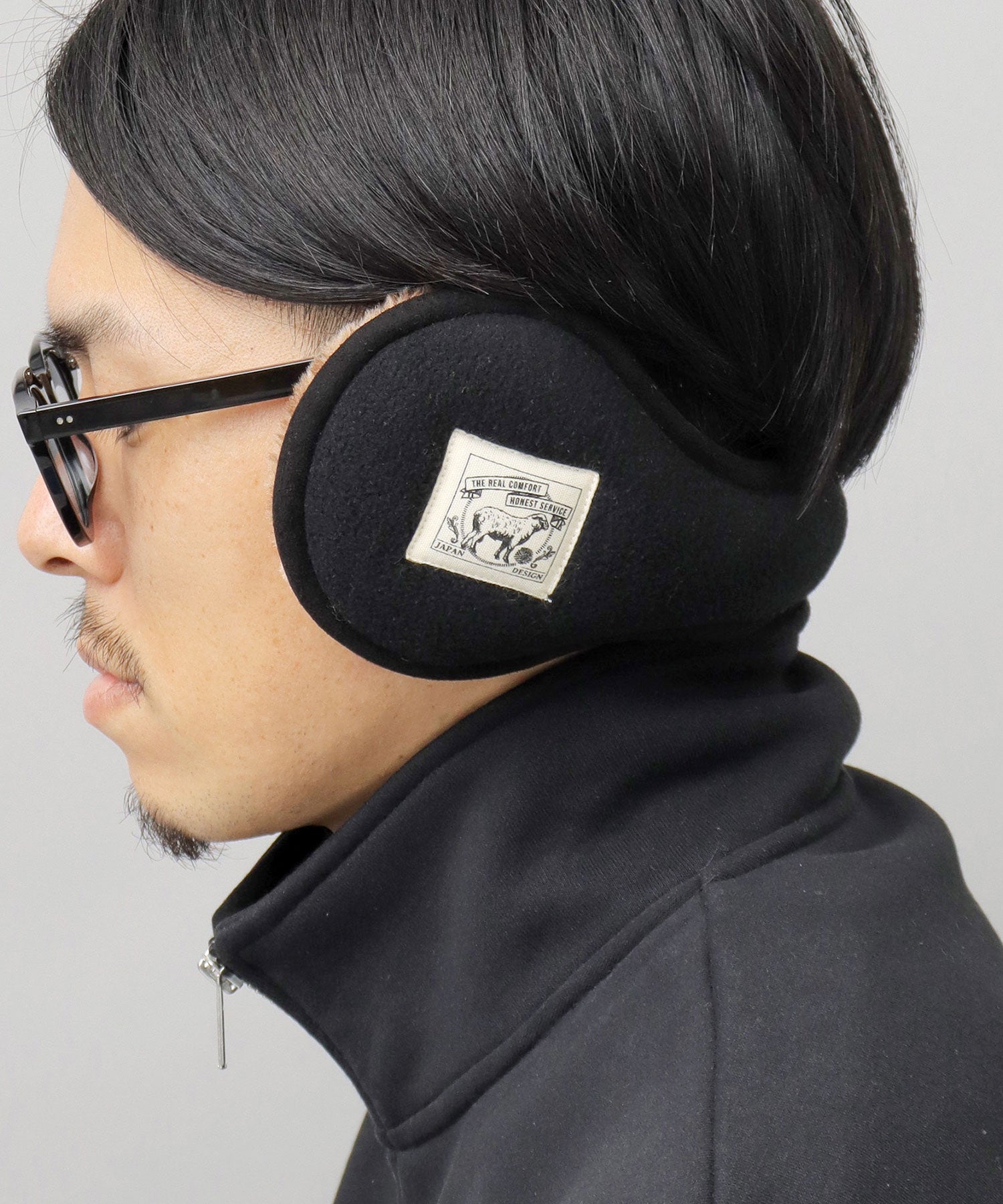 A.M.S.select fluffy boa earmuffs ear warmers cold protection commuting school