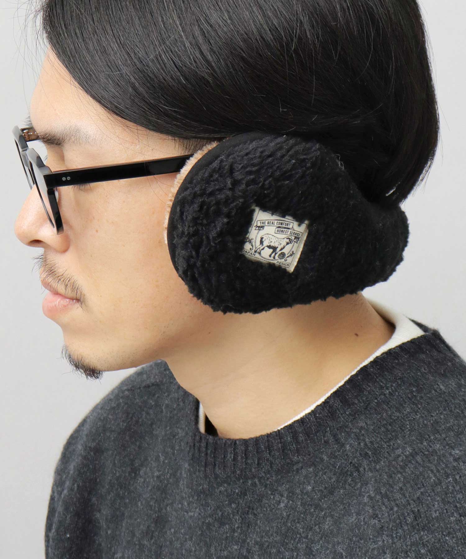 A.M.S.select fluffy boa earmuffs ear warmers cold protection commuting school