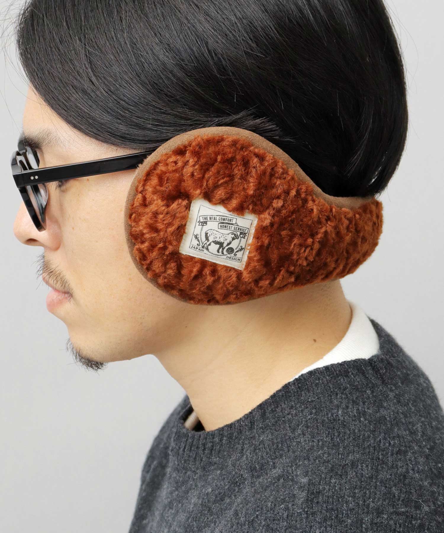 A.M.S.select fluffy boa earmuffs ear warmers cold protection commuting school