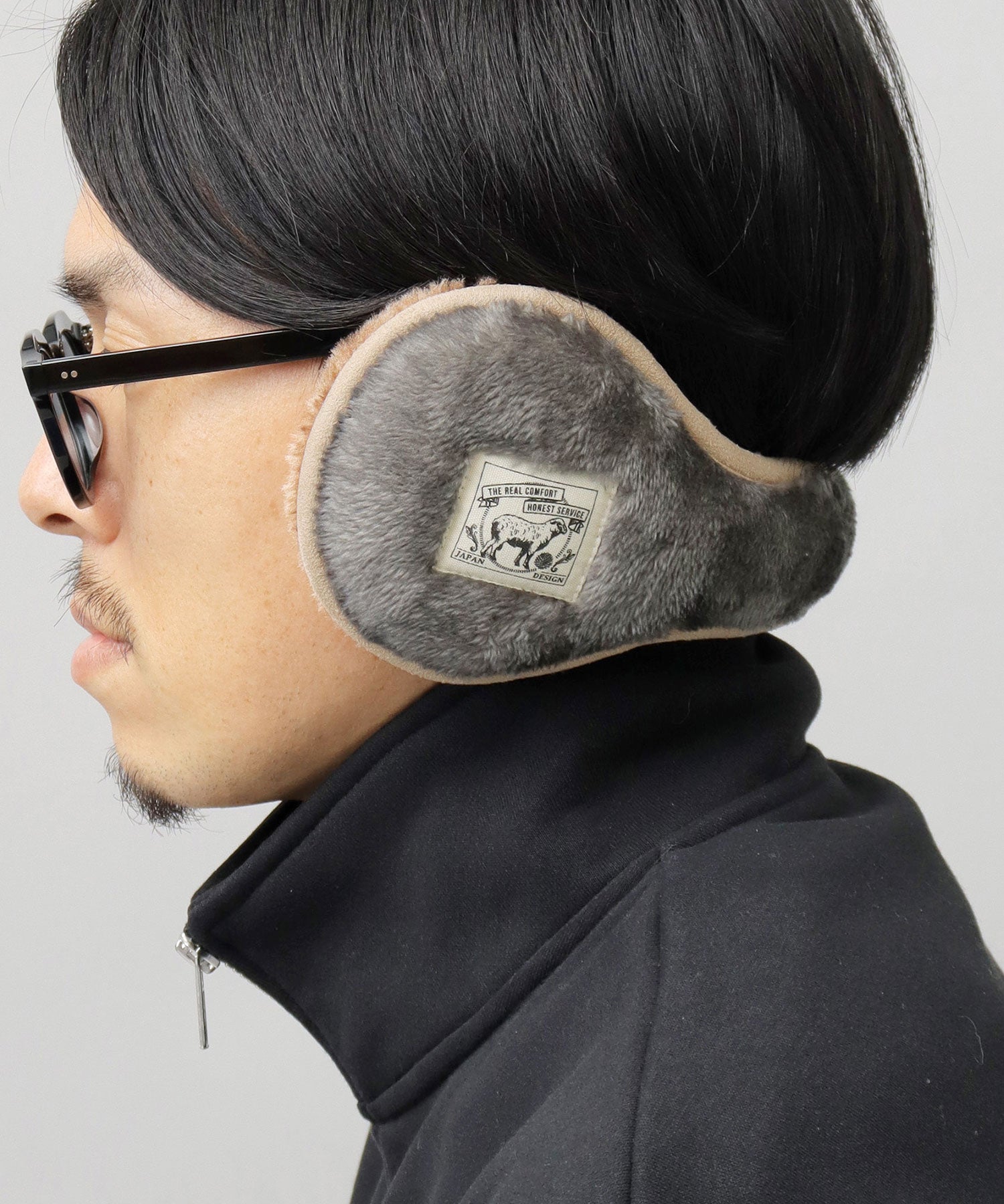 A.M.S.select fluffy boa earmuffs ear warmers cold protection commuting school