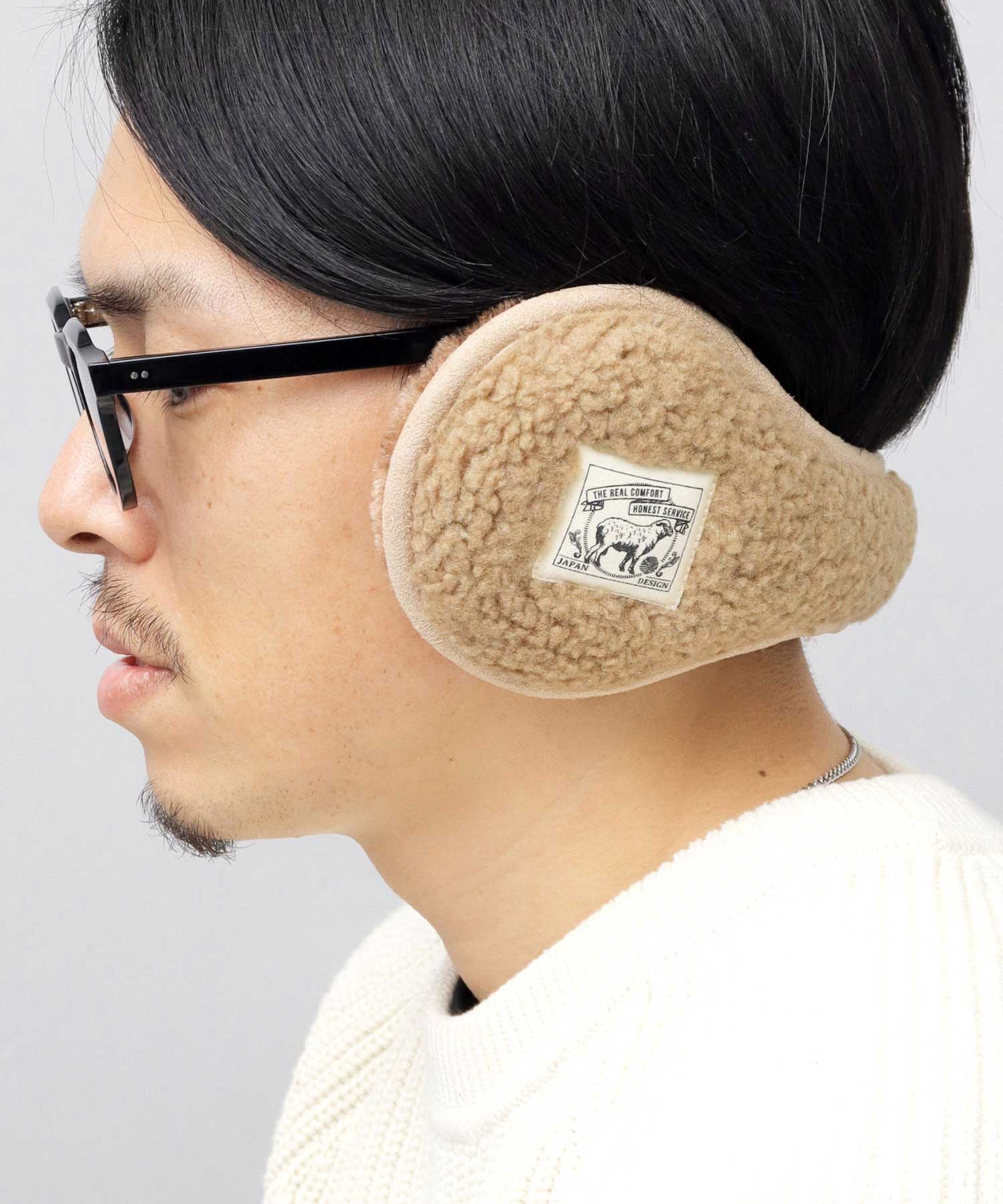 A.M.S.select fluffy boa earmuffs ear warmers cold protection commuting school
