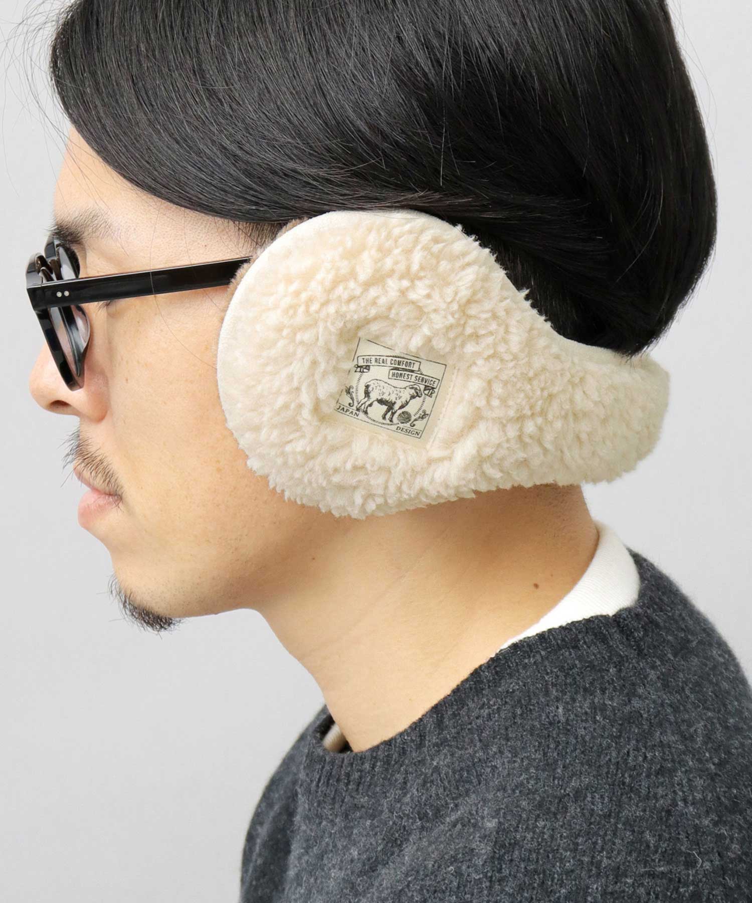 A.M.S.select fluffy boa earmuffs ear warmers cold protection commuting school