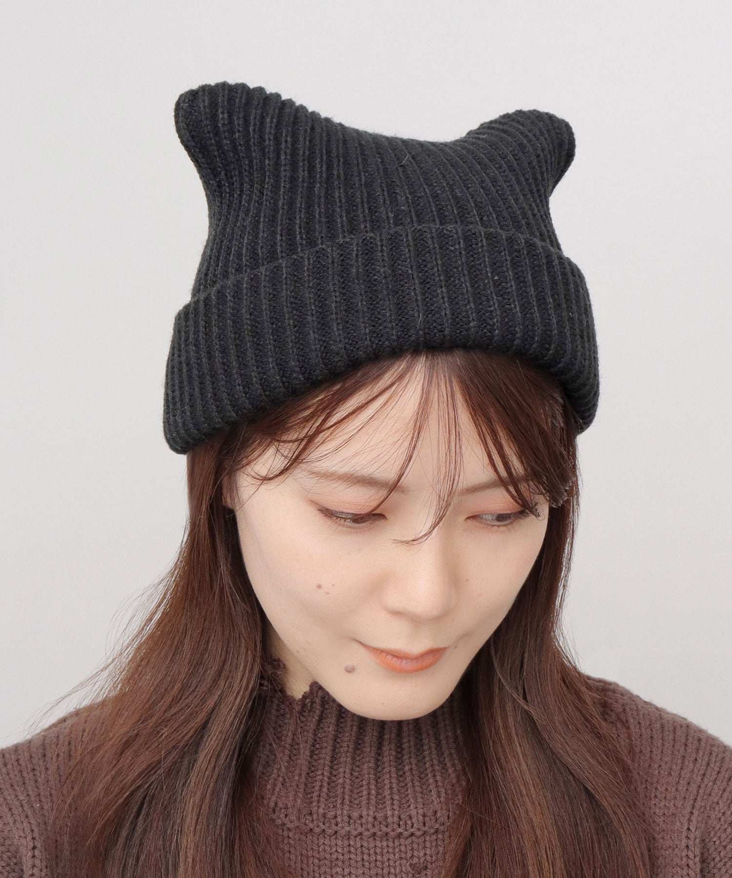 A.M.S.select A.M.S.select Knit Hat Cat Ears Knit Cap