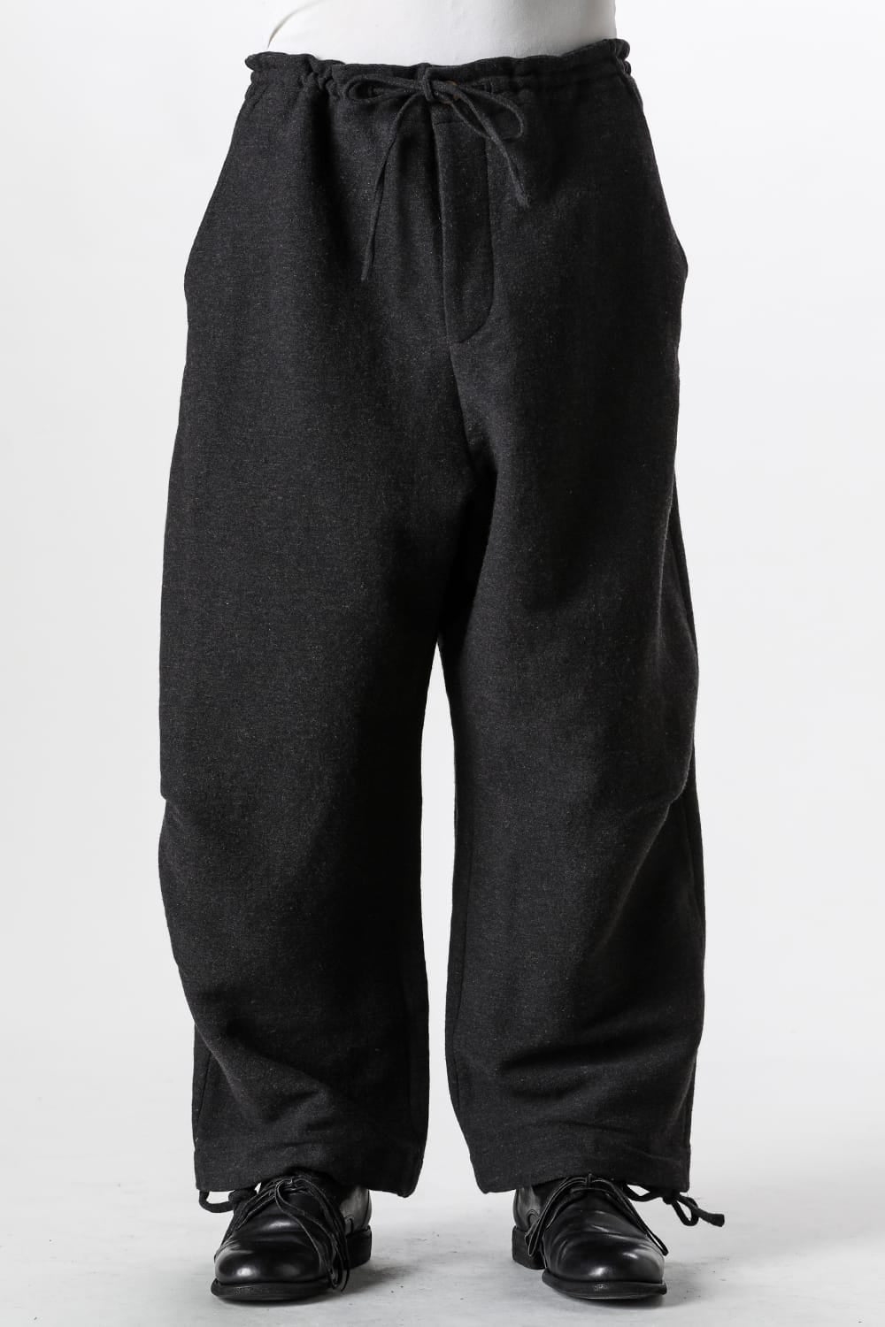 アヴィヴァ ジフェイ シュエ Aviva Jifei Xue Wool Linen Satin Parachute Pants （Black） Black