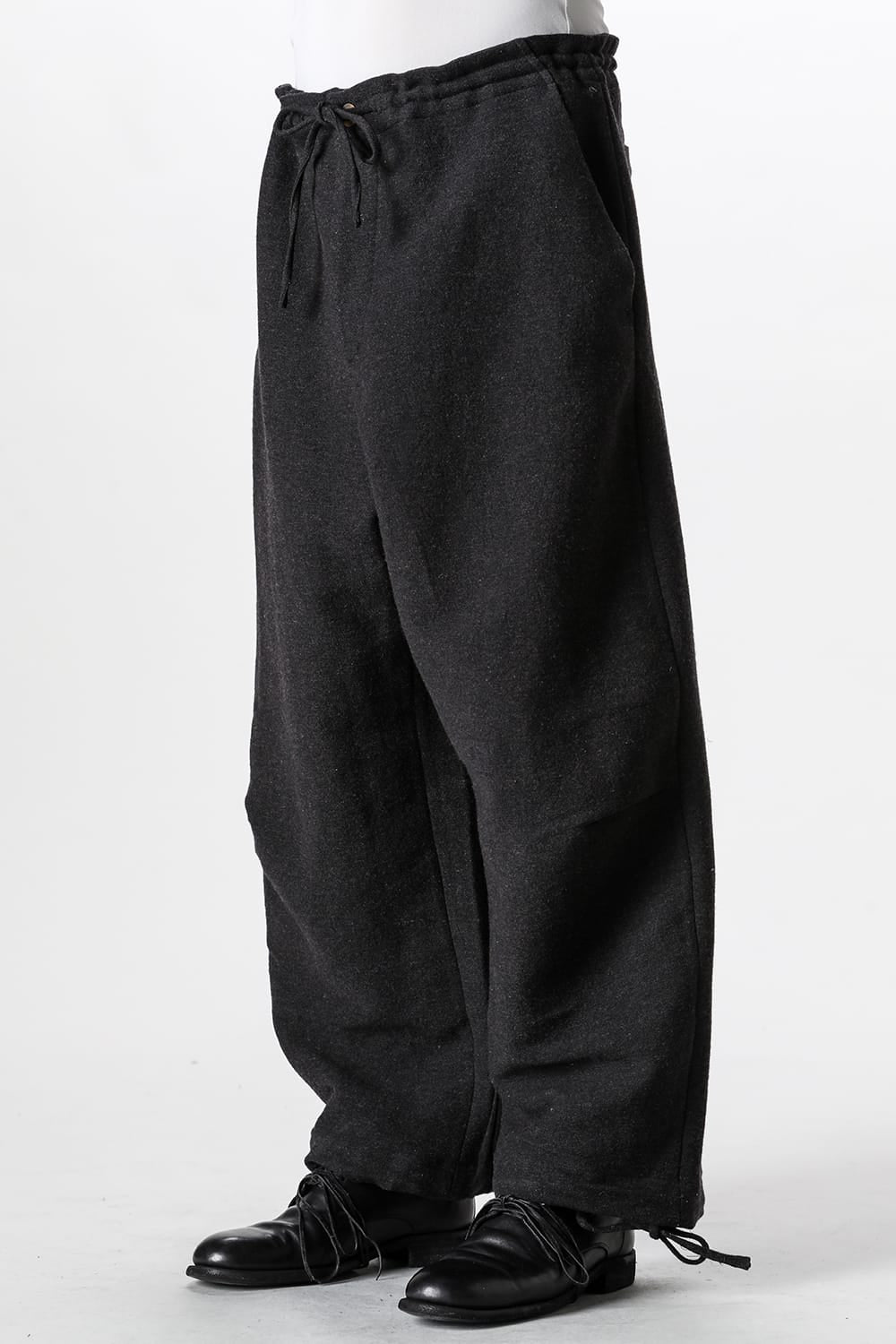 アヴィヴァ ジフェイ シュエ Aviva Jifei Xue Wool Linen Satin Parachute Pants （Black） Black