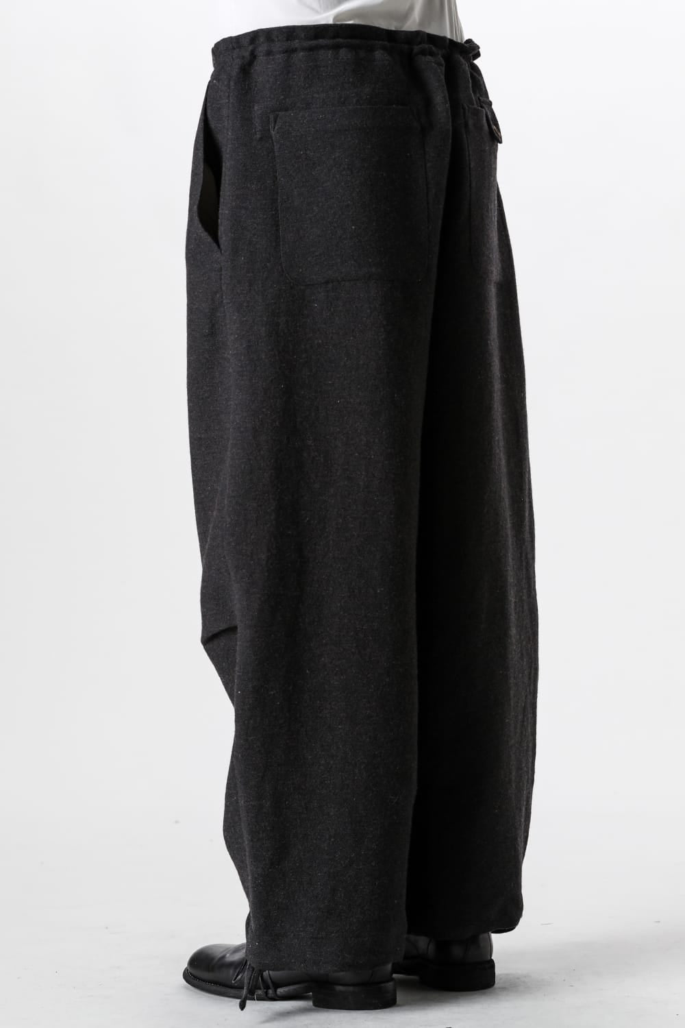 アヴィヴァ ジフェイ シュエ Aviva Jifei Xue Wool Linen Satin Parachute Pants （Black） Black