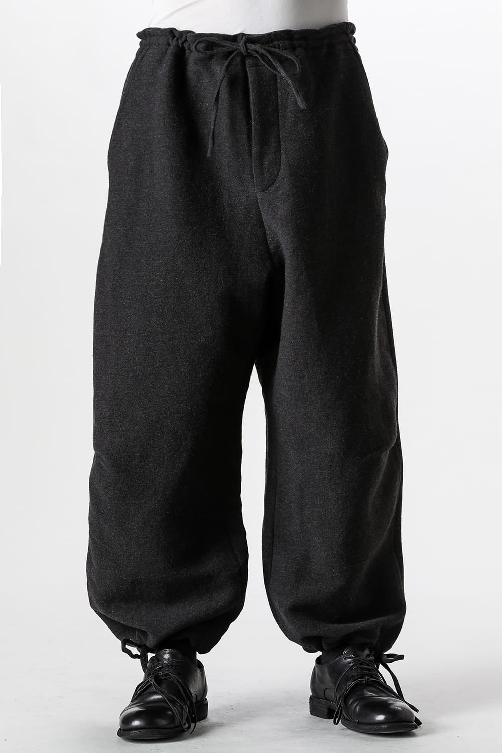 アヴィヴァ ジフェイ シュエ Aviva Jifei Xue Wool Linen Satin Parachute Pants （Black） Black