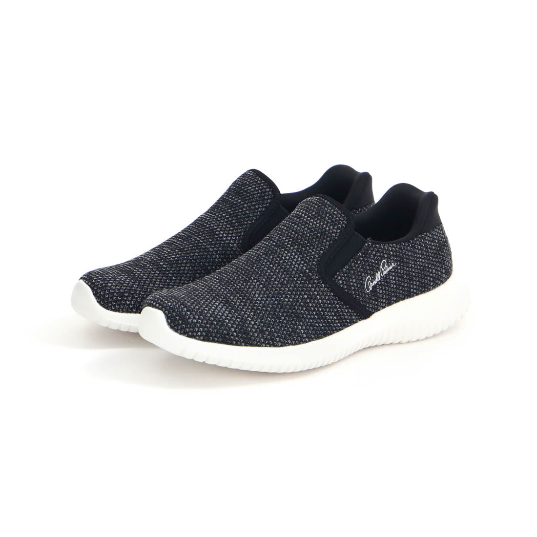 アーノルド パーマー フットウェアー Arnold Palmer FOOTWEAR レディース スニーカー ハンズフリー AL1202 スリッポン スライドフィット 軽量 履きやすい 歩きやすい,ブラック