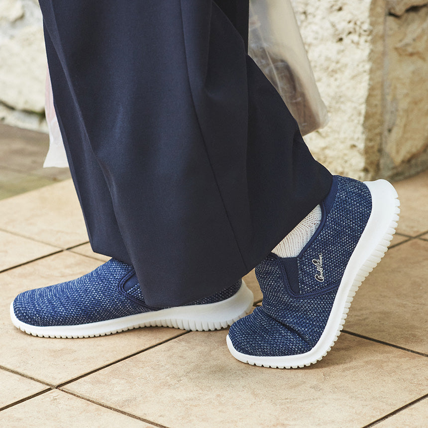 アーノルド パーマー フットウェアー Arnold Palmer FOOTWEAR Slide Fit スニーカー ハンズフリー AL1202 （ネービー） ネービー