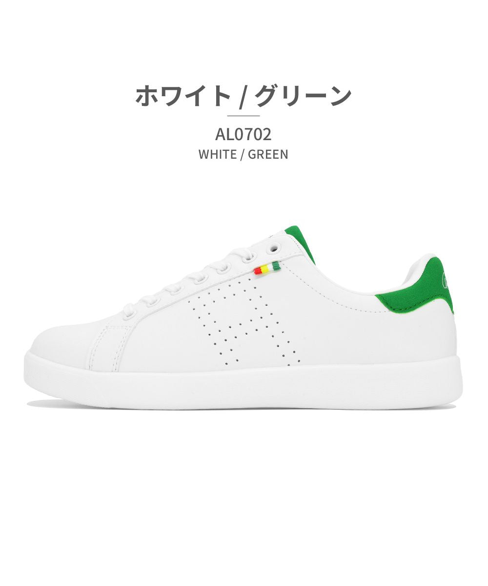 アーノルド パーマー Arnold Palmer FOOTWEAR レディーススニーカー ローカット コート AL0702,グリーン