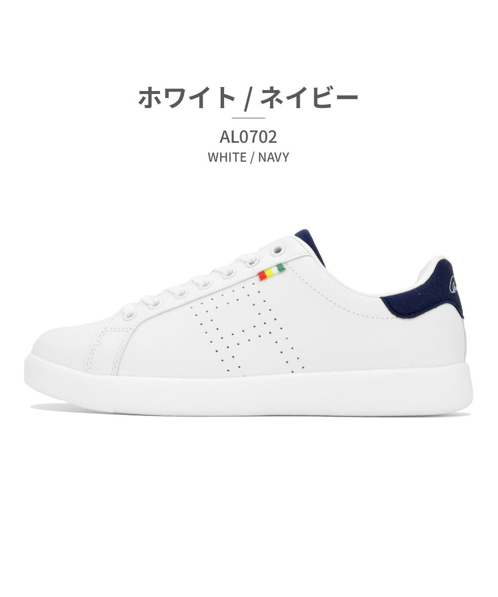 アーノルド パーマー Arnold Palmer FOOTWEAR レディーススニーカー ローカット コート AL0702,ネイビー