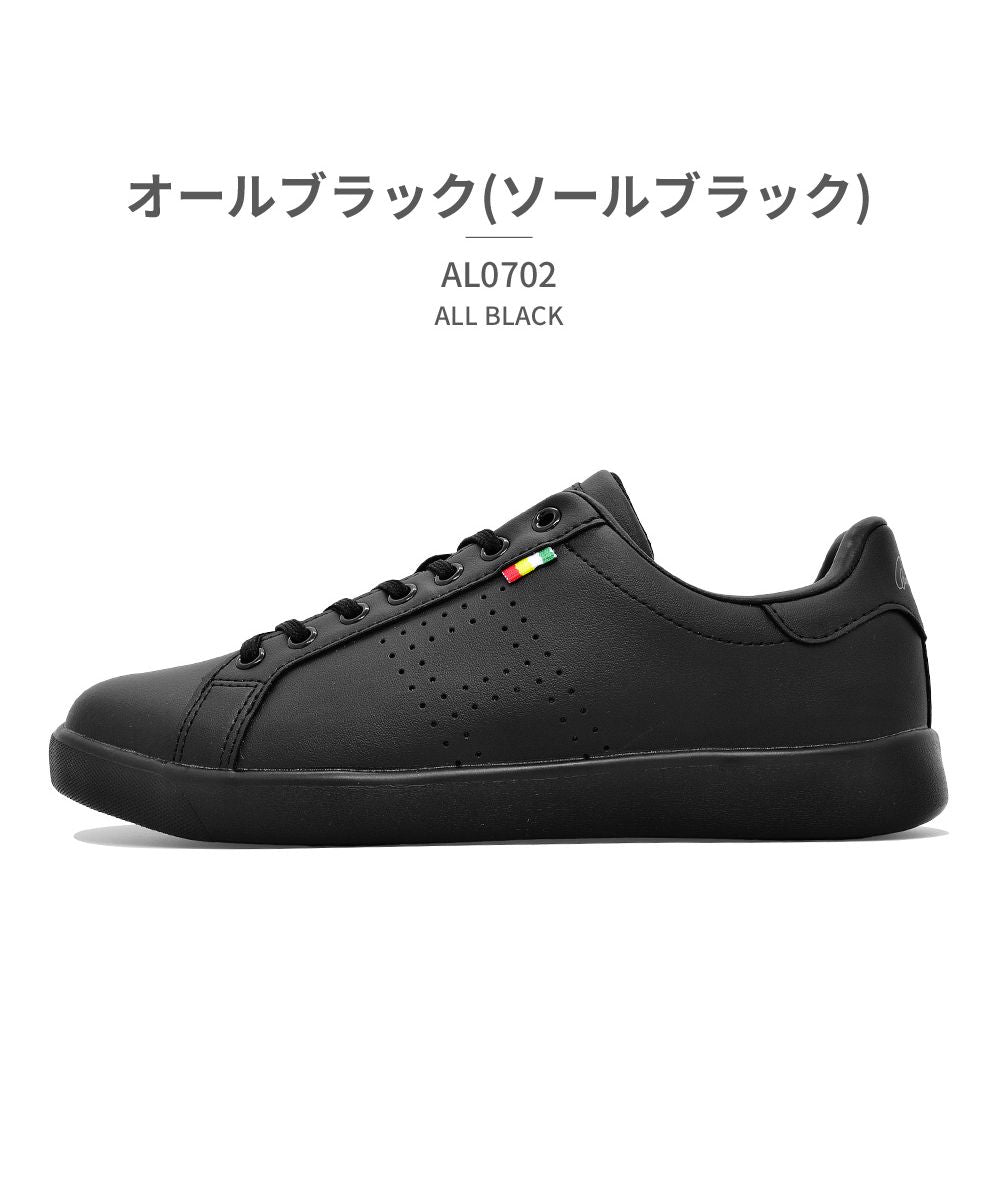 アーノルド パーマー Arnold Palmer FOOTWEAR レディーススニーカー ローカット コート AL0702,ブラック