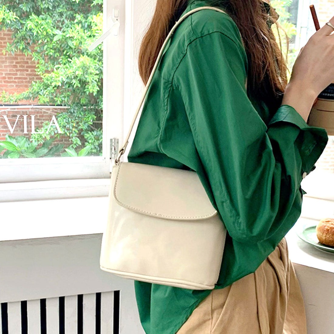 Amulet 2WAY Simple Mini Bag for Women, Shoulder Bag, Plain, for Teens, 20s, 30s, Korean Fashion, Korean, Cover, Simple, Compact, for Kids