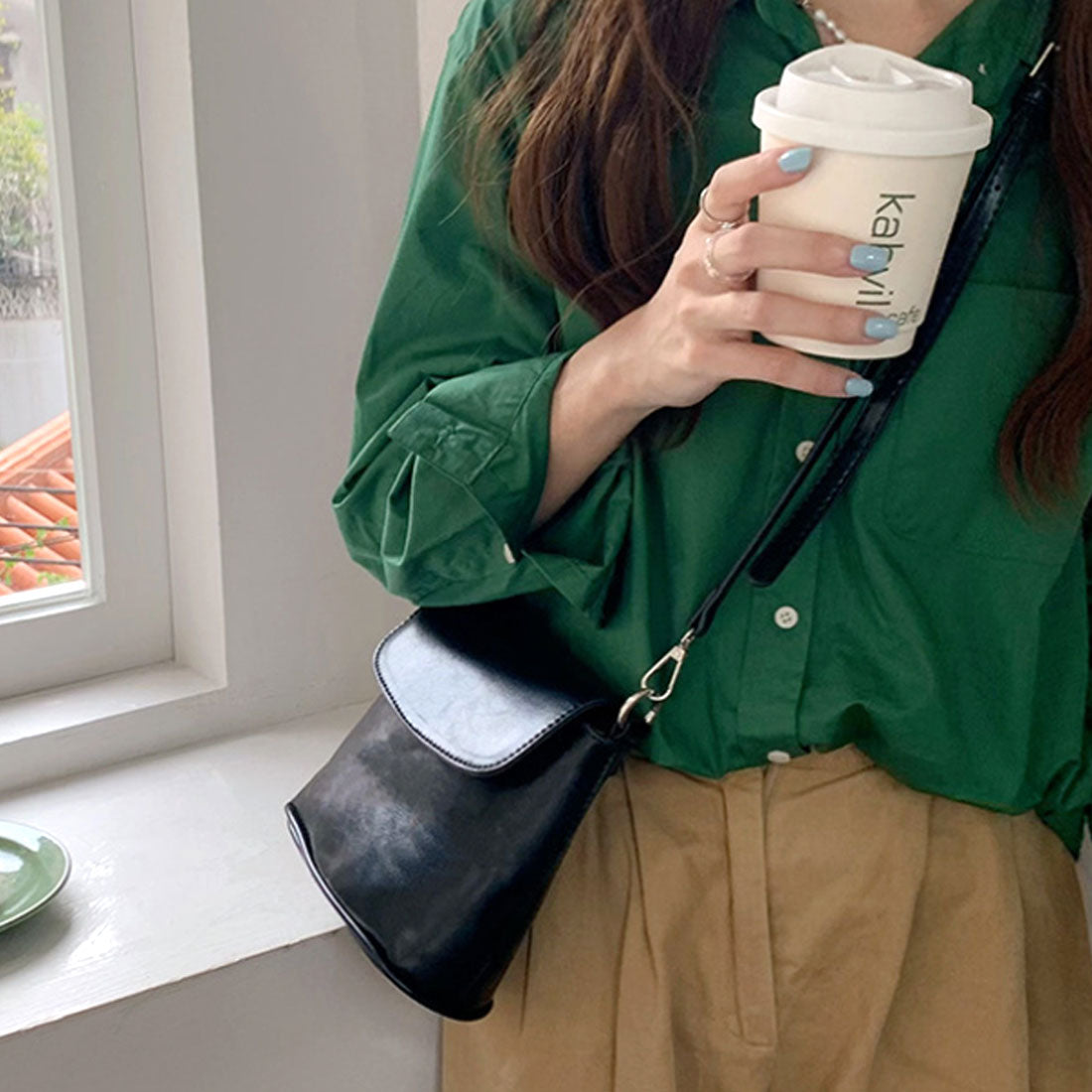 Amulet 2WAY Simple Mini Bag for Women, Shoulder Bag, Plain, for Teens, 20s, 30s, Korean Fashion, Korean, Cover, Simple, Compact, for Kids