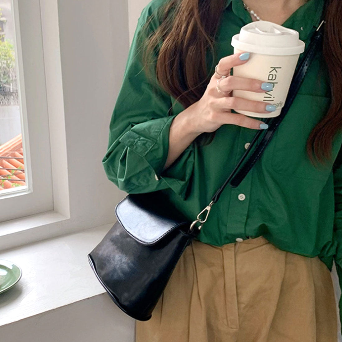 Amulet 2WAY Simple Mini Bag for Women, Shoulder Bag, Plain, for Teens, 20s, 30s, Korean Fashion, Korean, Cover, Simple, Compact, for Kids