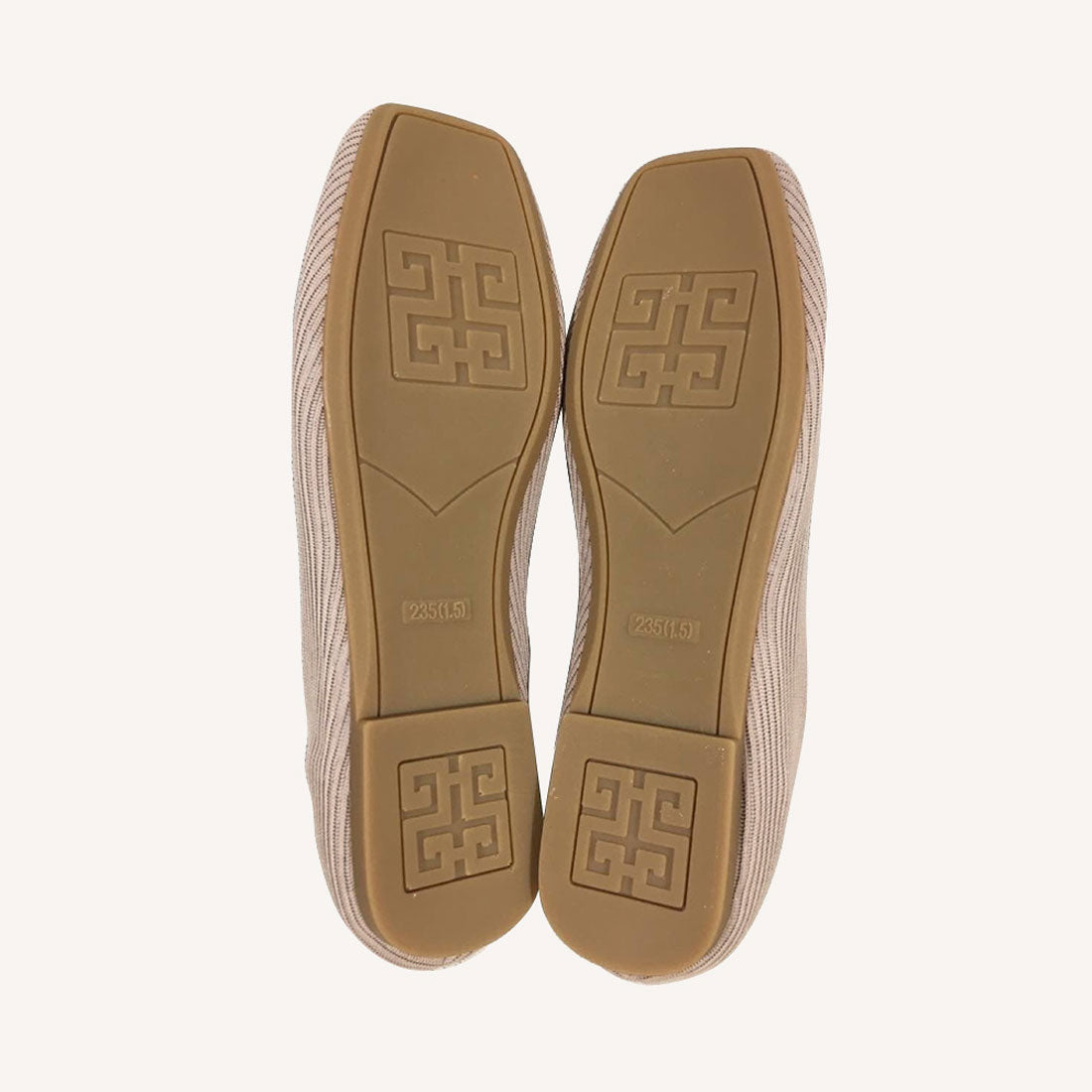 Amulet Square Flat Pumps Women's Shoes Teens 20s 30s Korean Fashion Korean Office Casual Large Sizes Soft Low Heels