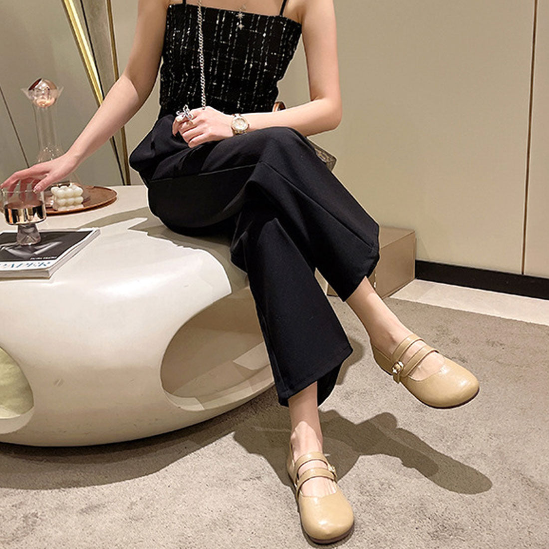 アミュレット Amulet フラットヒールパンプス 春 夏 秋 冬 韓国ファッション 10代 20代 30代 レディース シンプル おしゃれ 可愛い 楽チン シューズ 靴