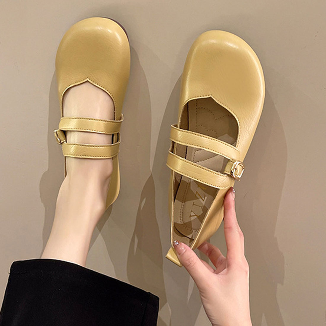 アミュレット Amulet フラットヒールパンプス 春 夏 秋 冬 韓国ファッション 10代 20代 30代 レディース シンプル おしゃれ 可愛い 楽チン シューズ 靴