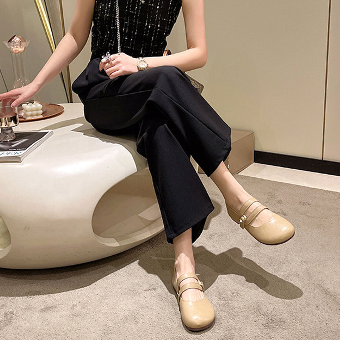 アミュレット Amulet フラットヒールパンプス 春 夏 秋 冬 韓国ファッション 10代 20代 30代 レディース シンプル おしゃれ 可愛い 楽チン シューズ 靴