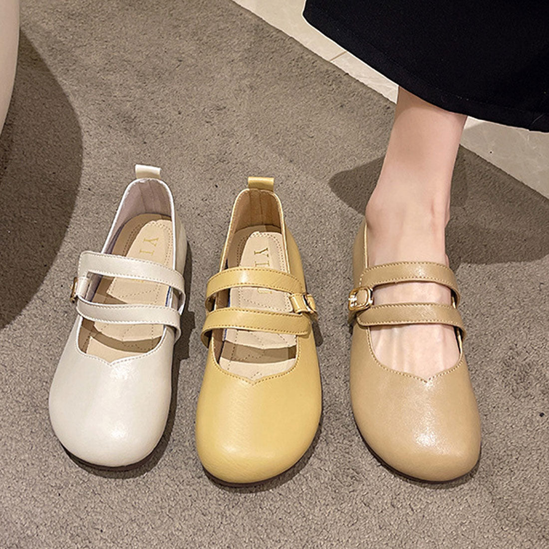 アミュレット Amulet フラットヒールパンプス 春 夏 秋 冬 韓国ファッション 10代 20代 30代 レディース シンプル おしゃれ 可愛い 楽チン シューズ 靴