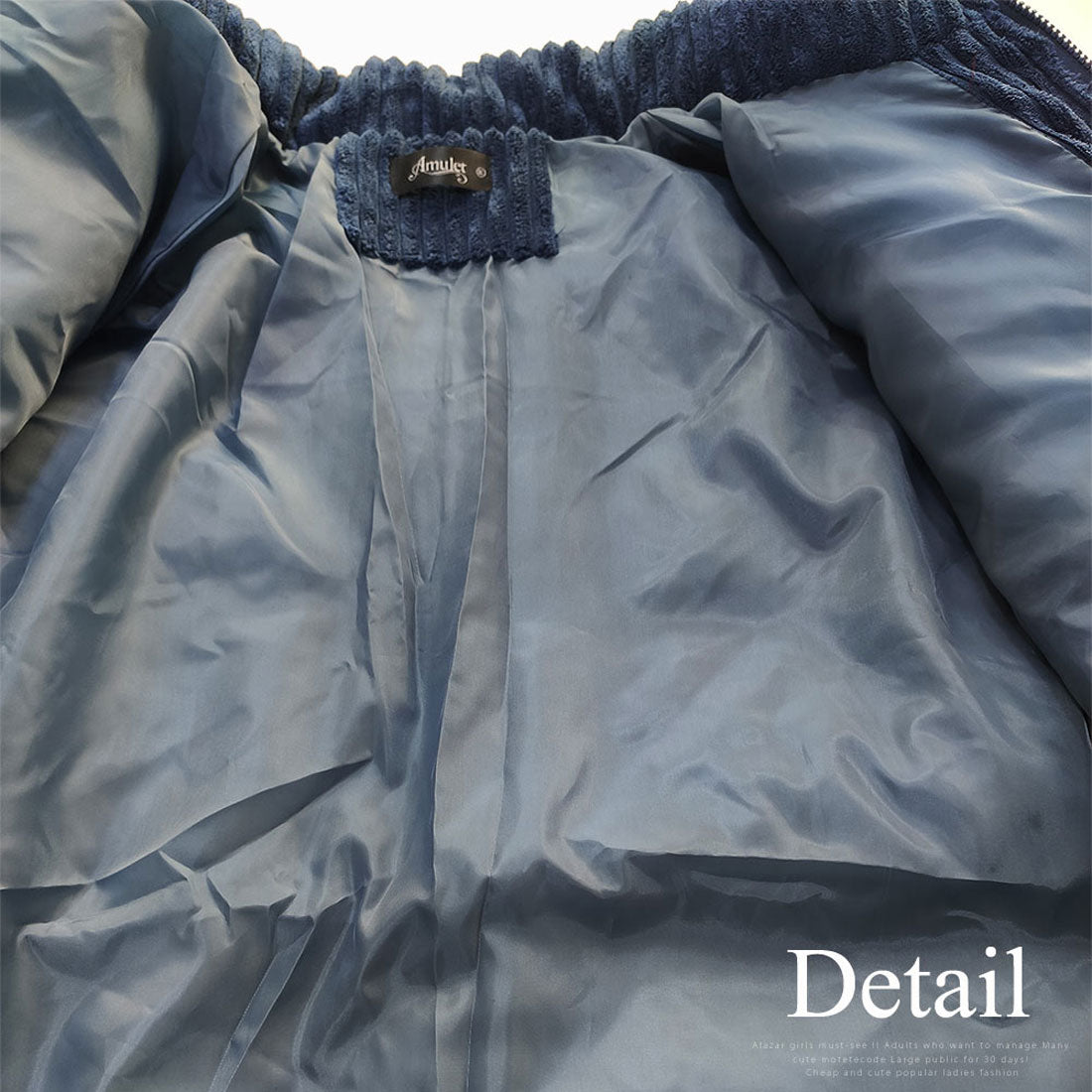 アミュレット Amulet モコモコ中綿ジャケット アウター カジュアル シンプル 秋 冬 レディース （クリーム） クリーム