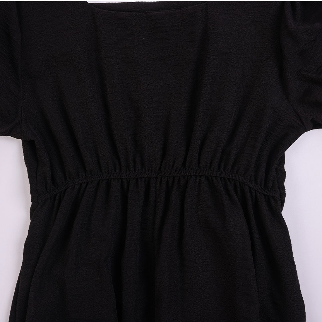 アミュレット Amulet パフスリーブワンピース 半袖 レディース ワンピース 無地 スクエアネック ボリューム袖 可愛い