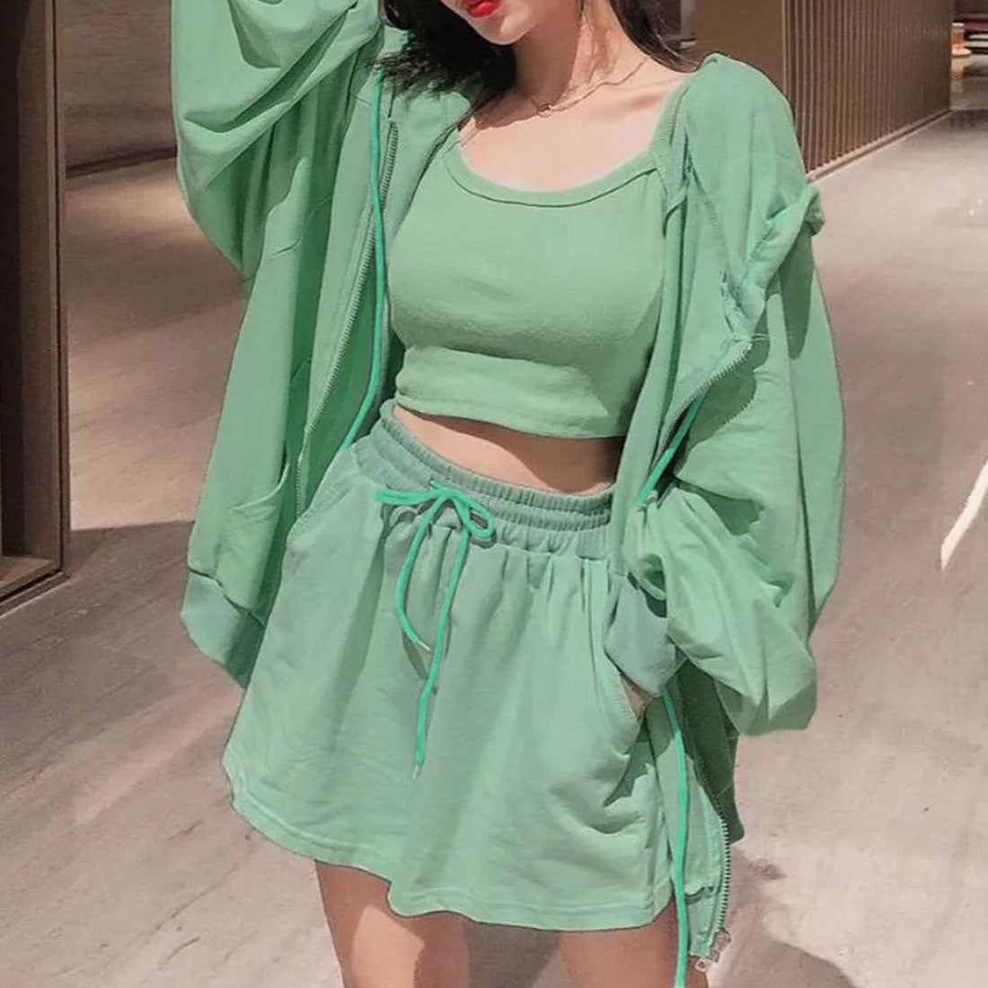 アミュレット Amulet セットアップ3点セット レディース ルームウェア リラックス カジュアル 着回し