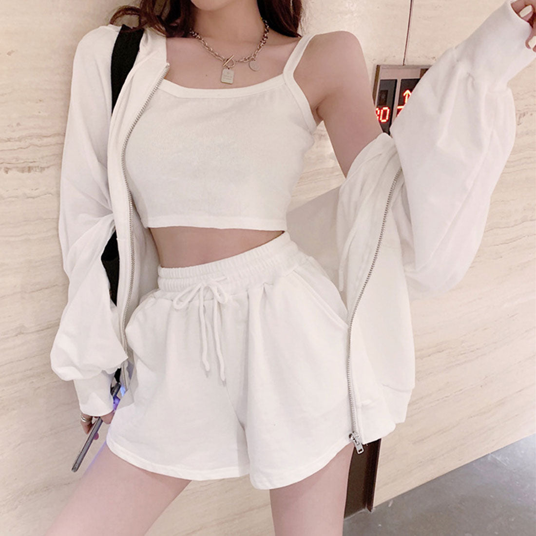 アミュレット Amulet セットアップ3点セット レディース ルームウェア リラックス カジュアル 着回し