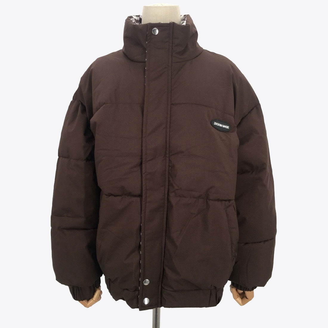 Amulet Volume Outerwear for Women, Outerwear, Long Sleeves, Autumn Clothes, Winter Clothes, Teens, 20s, 30s, Korean Fashion, Korea, Large Sizes, Streetwear, Outdoor, High Neck