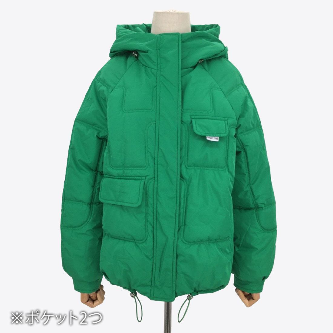アミュレット Amulet フード付きアウター レディース アウター 長袖 無地 秋服 冬服 10代 20代 30代 韓国ファッション 韓国 大きいサイズ ストリート アウトドア ポケット