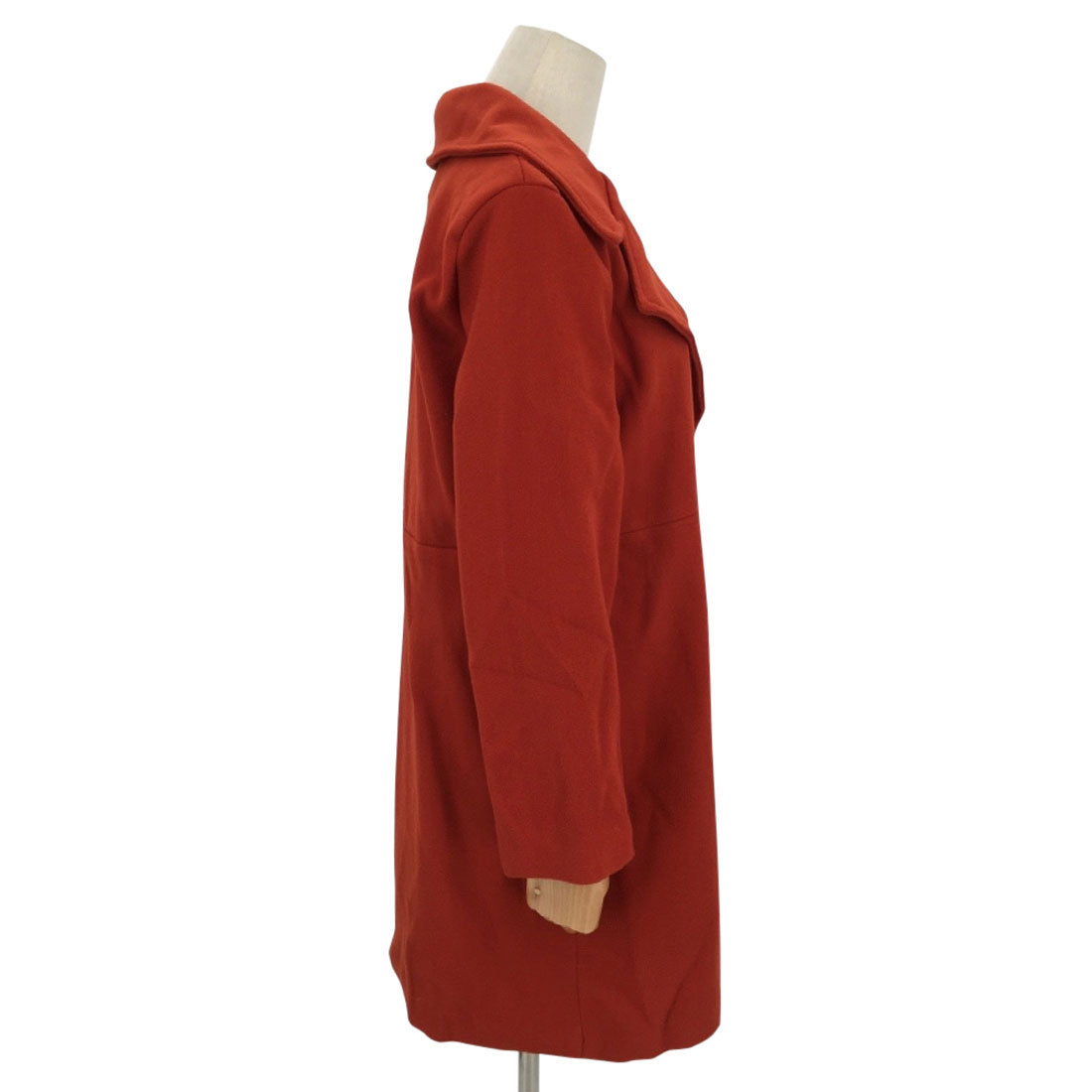 Amulet, collared chesterfield coat, women's outerwear, long sleeves, plain, autumn clothes, winter clothes, for teens, 20s, 30s, Korean fashion, Korean, office casual, simple