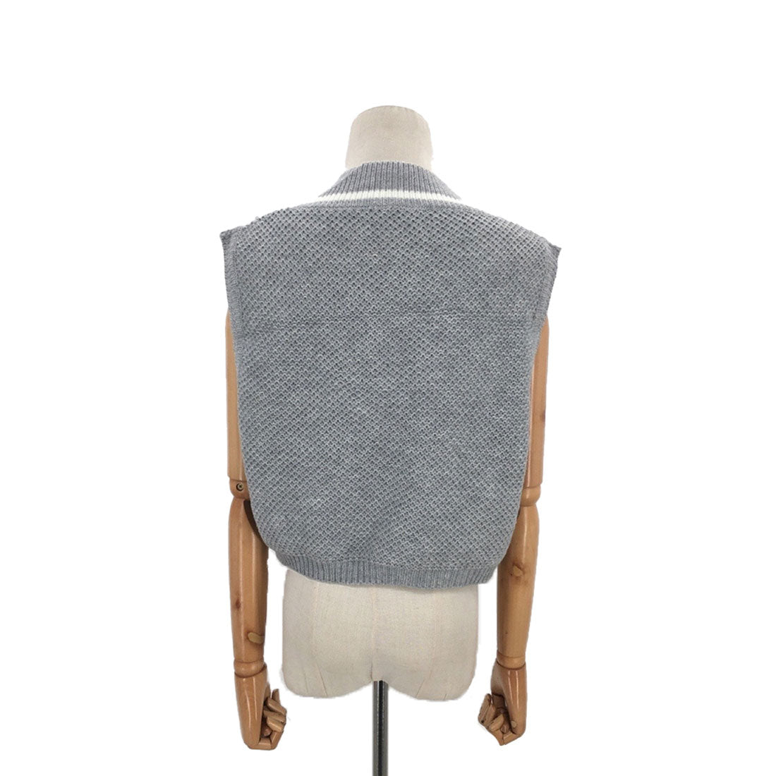 アミュレット Amulet ショート丈Vネックベスト レディース トップス 春服 秋 10代 20代 30代 韓国ファッション ショート丈 オフィスカジュアル ベーシック 着回し