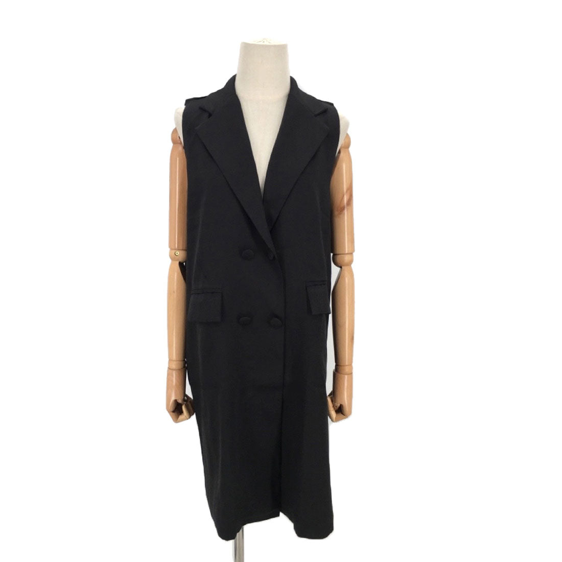 アミュレット Amulet ノースリーブジャケット レディース アウター ジレ ベスト トップス 長袖 春 夏服 秋 韓国ファッション 10代 20代 30代 オフィスカジュアル 無地