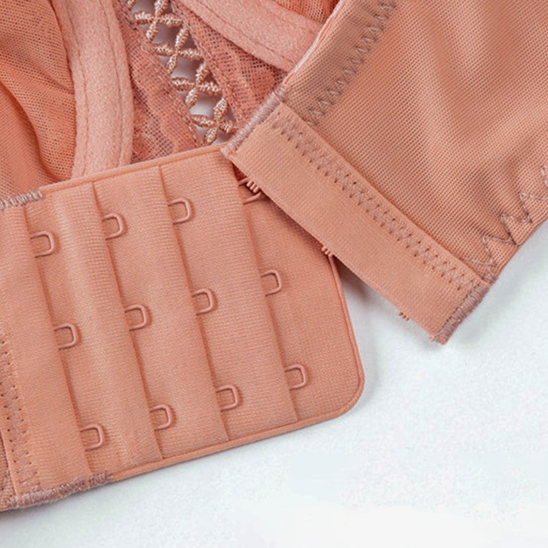 アミュレット Amulet ダブルストラップブラジャー＆ショーツセット レース 下着 ランジェリー 谷間 ブラショーツ セクシー ブラセット バック透け フルバック ストラップ 【返品不可商品】