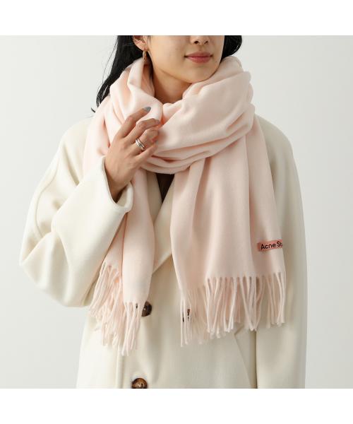 アクネストゥディオズ Acne Studios Acne Studios マフラー CA0209 ウール 無地 フリンジ 大判 （Black/ブラック） Black/ブラック