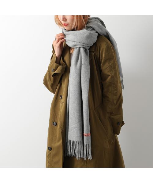 アクネストゥディオズ Acne Studios Acne Studios マフラー CA0209 ウール 無地 フリンジ 大判 （Black/ブラック） Black/ブラック