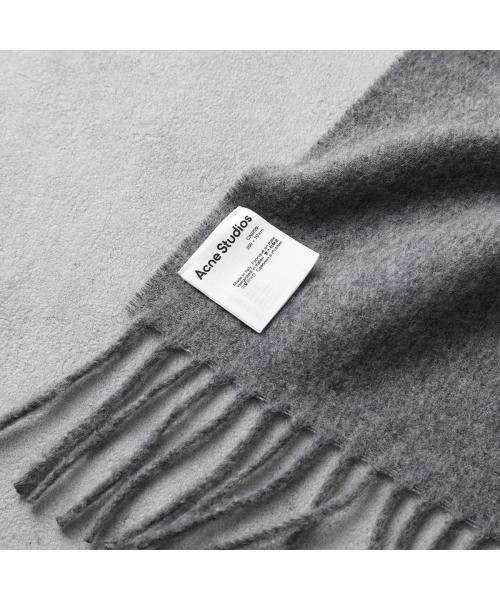 アクネストゥディオズ Acne Studios Acne Studios マフラー CA0209 ウール 無地 フリンジ 大判 （Black/ブラック） Black/ブラック