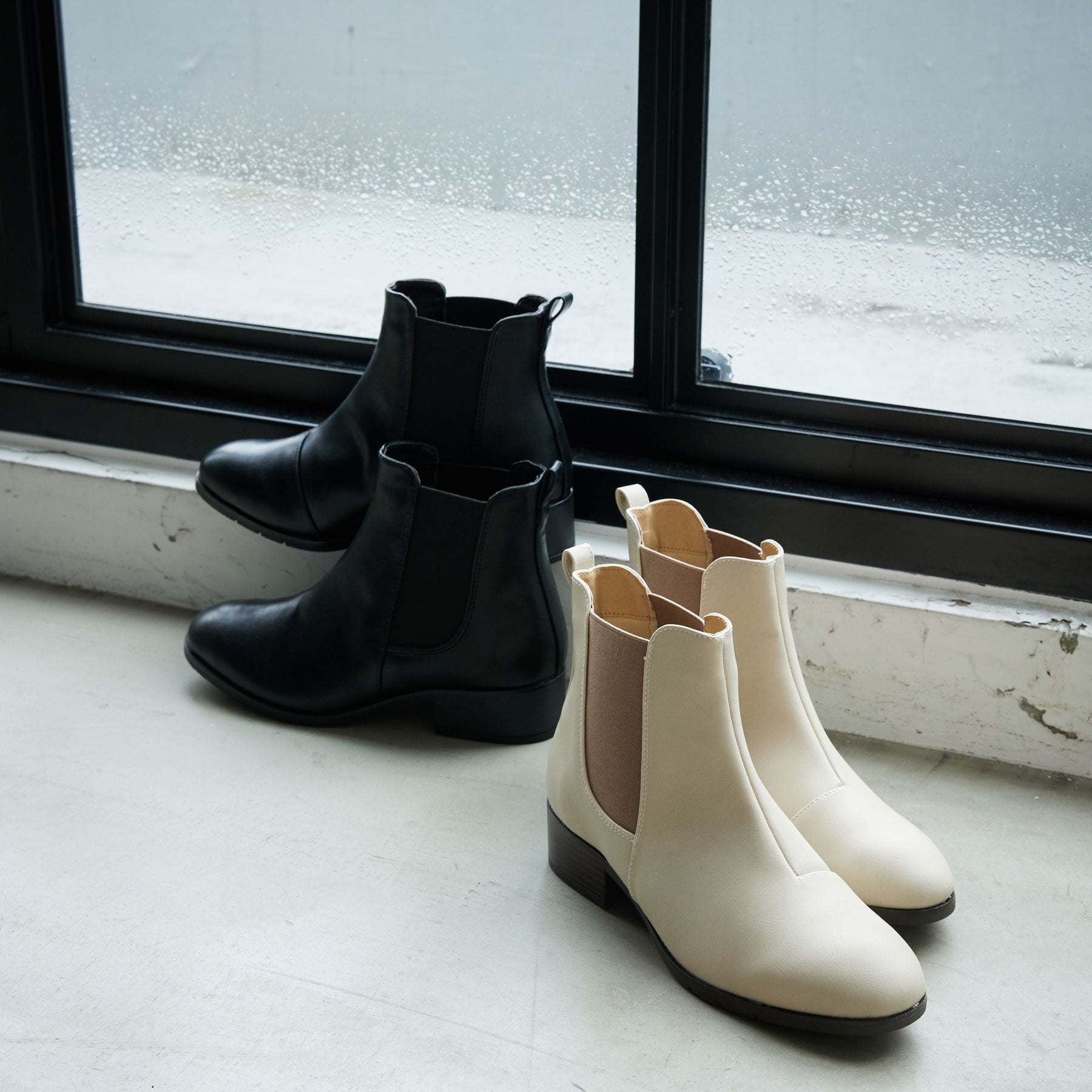 アキュアーズ AcureZ 晴雨兼用やわらかトラッドブーツ「生活防水タイプ」 （BLACK） BLACK